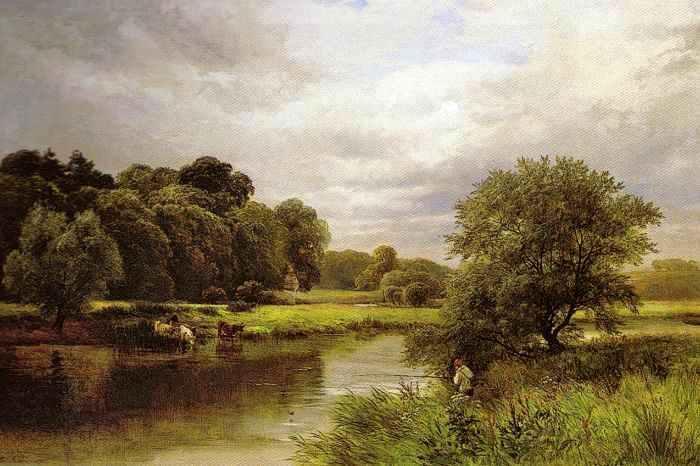 George Turner Fishing on the Trent